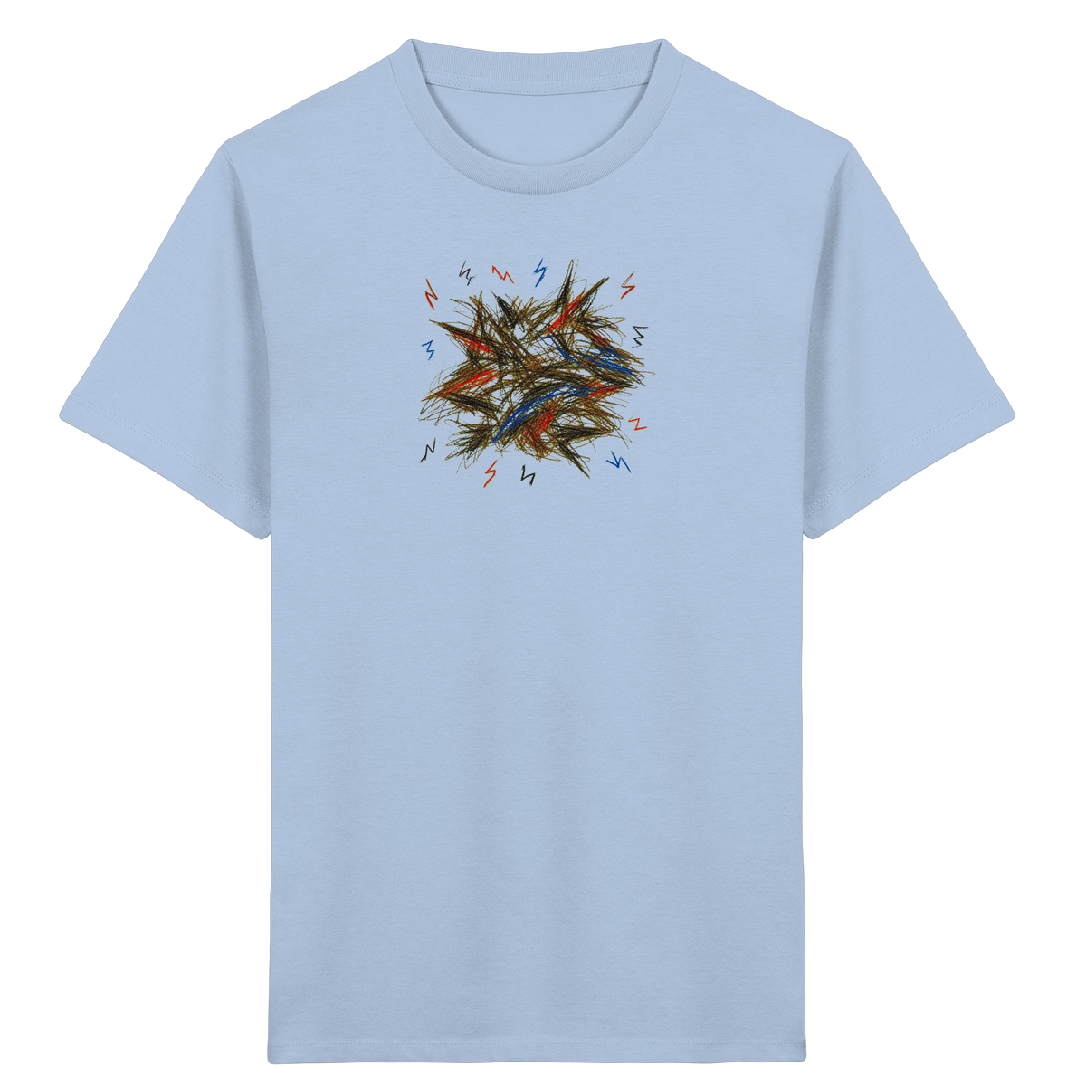 Wildes Energie T-Shirt mit Blitzen - Kinder Bio T-Shirt
