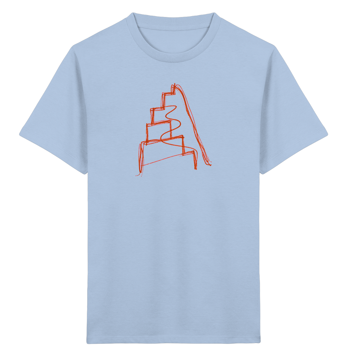 Rostbraune Wackeltreppe für Kinder - Kinder Bio T-Shirt