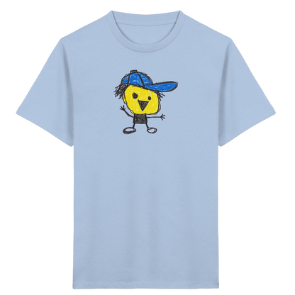 Kritzelkopf mit schiefer Mütze - Kinder Bio T-Shirt