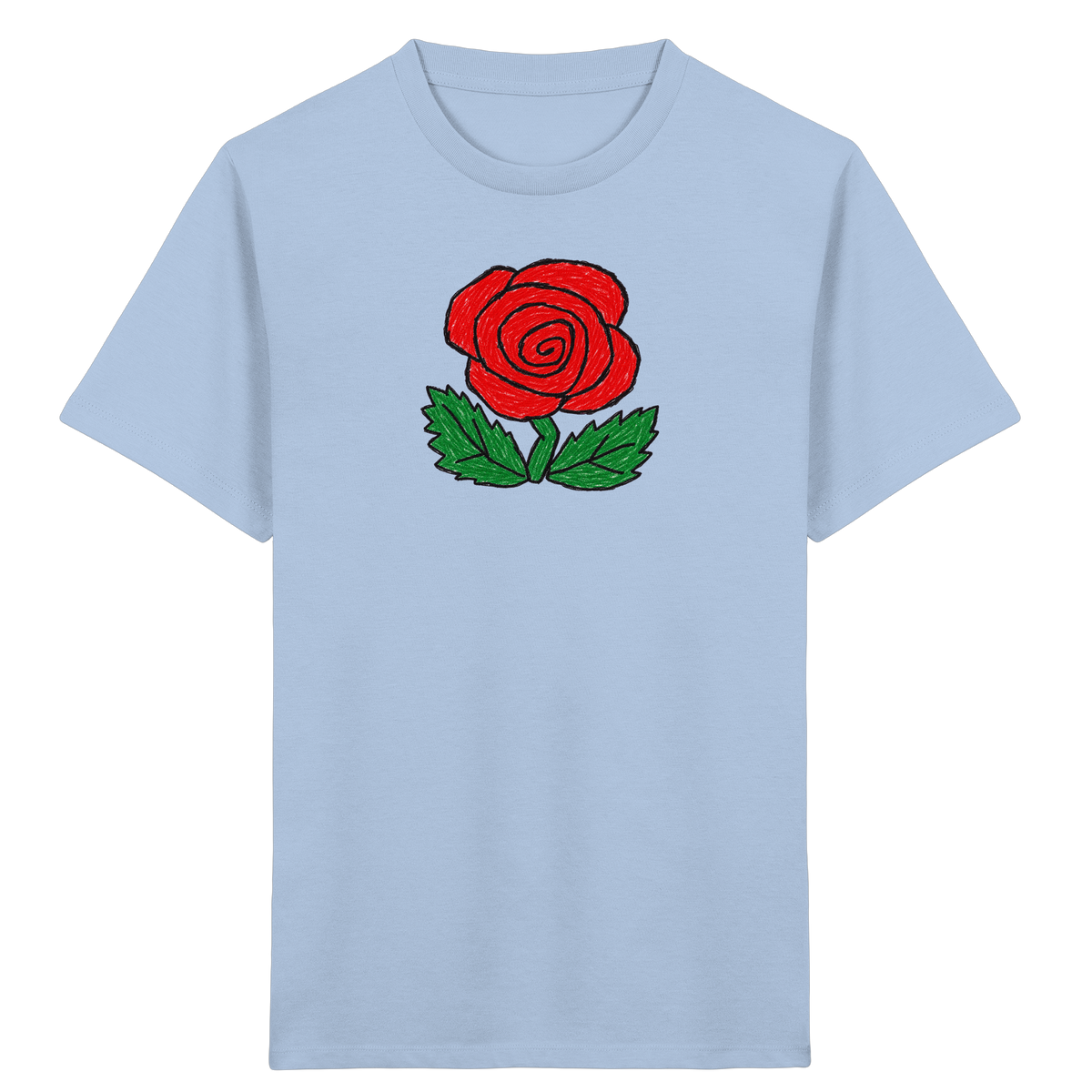 Kritzel-Rose Kinder T-Shirt - Kinder Bio T-Shirt