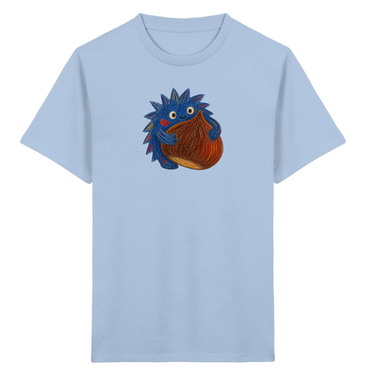 Kastanienknirps umarmt Kastanie - Kinder Bio T-Shirt