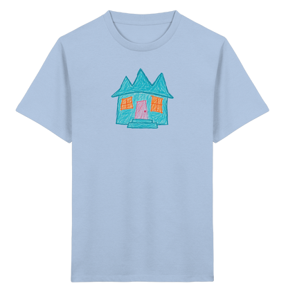 Türkises Zickzackhaus Kinder Shirt - Kinder Bio T-Shirt