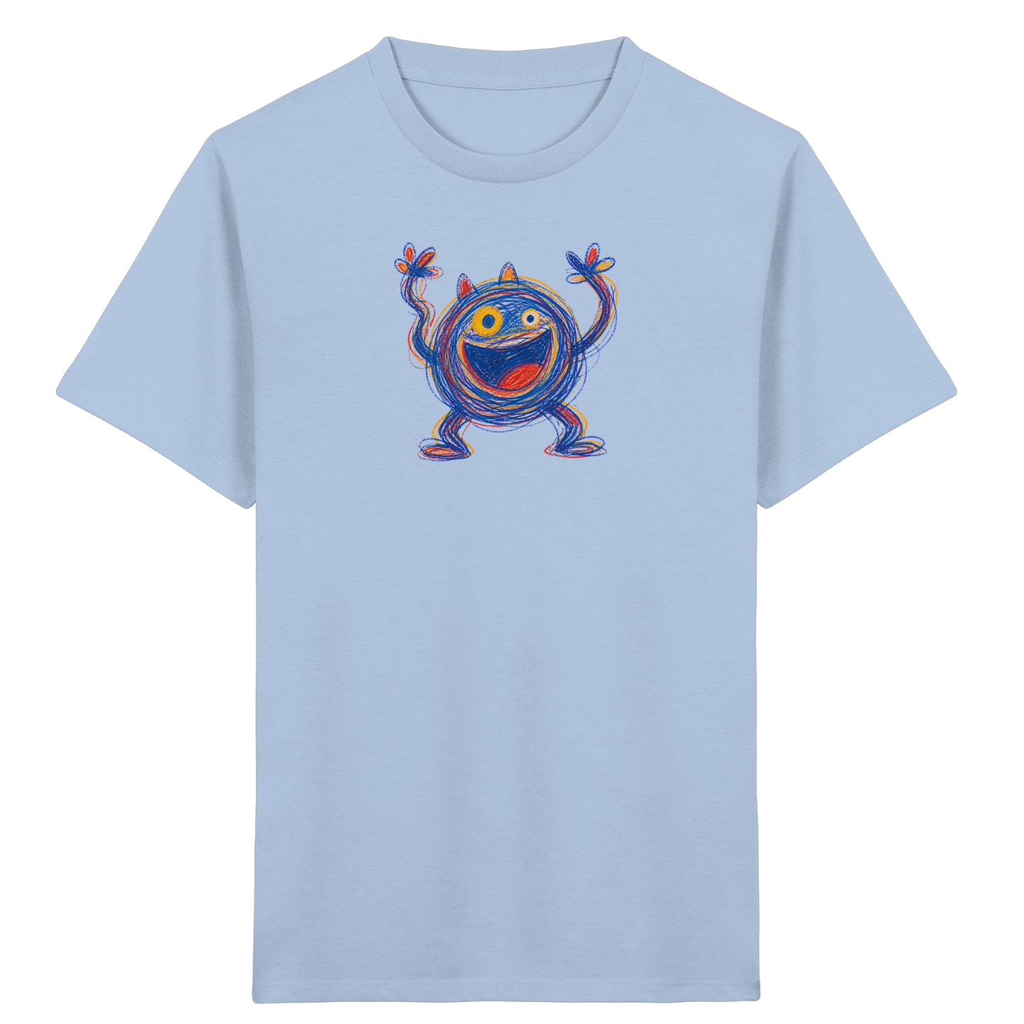 Fröhliches Wirbelmonster Shirt - Kinder Bio T-Shirt