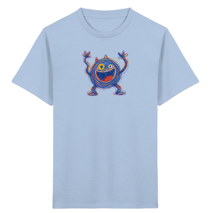 Fröhliches Wirbelmonster Shirt - Kinder Bio T-Shirt