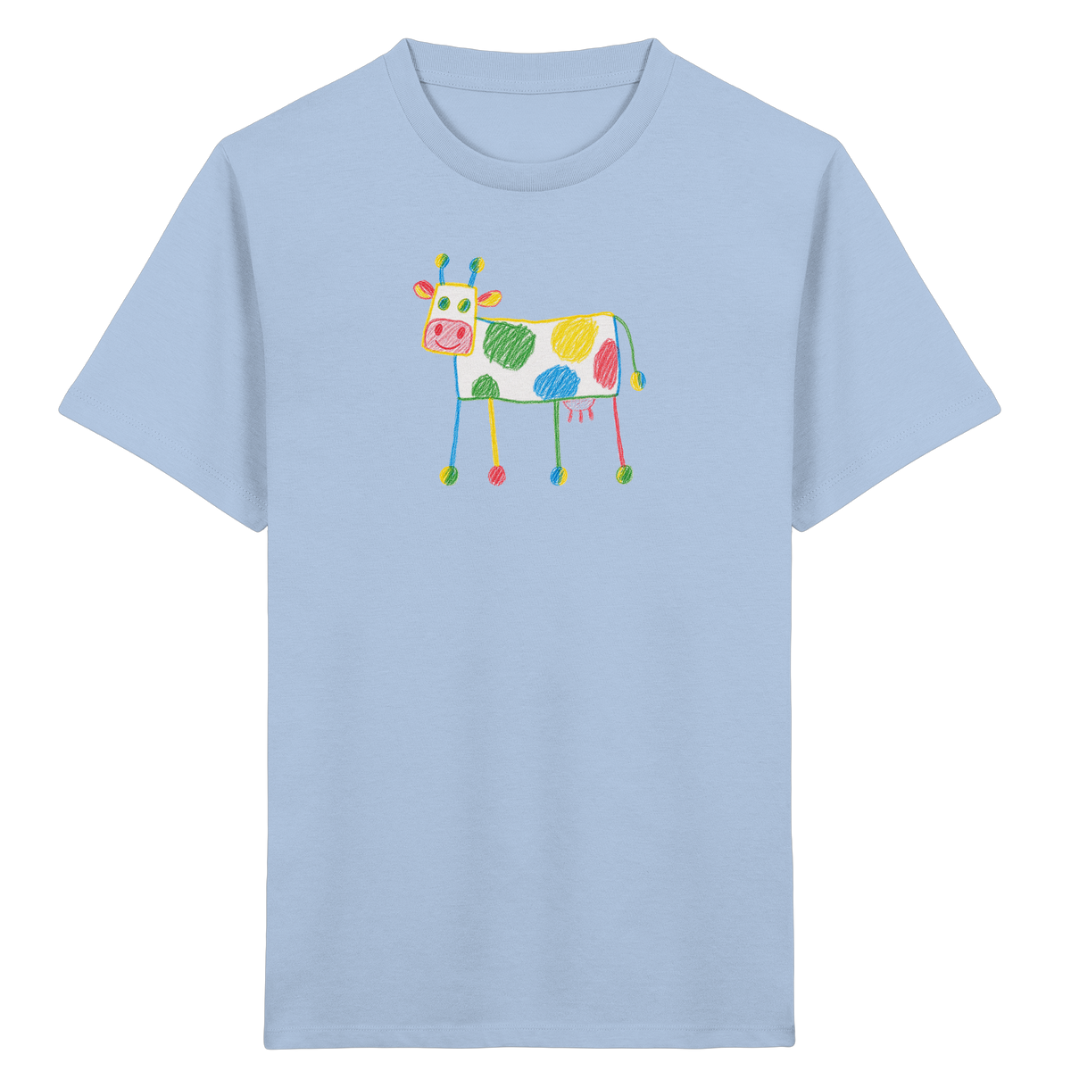 Bunte Farbpunkt Kuh - Kinder Bio T-Shirt