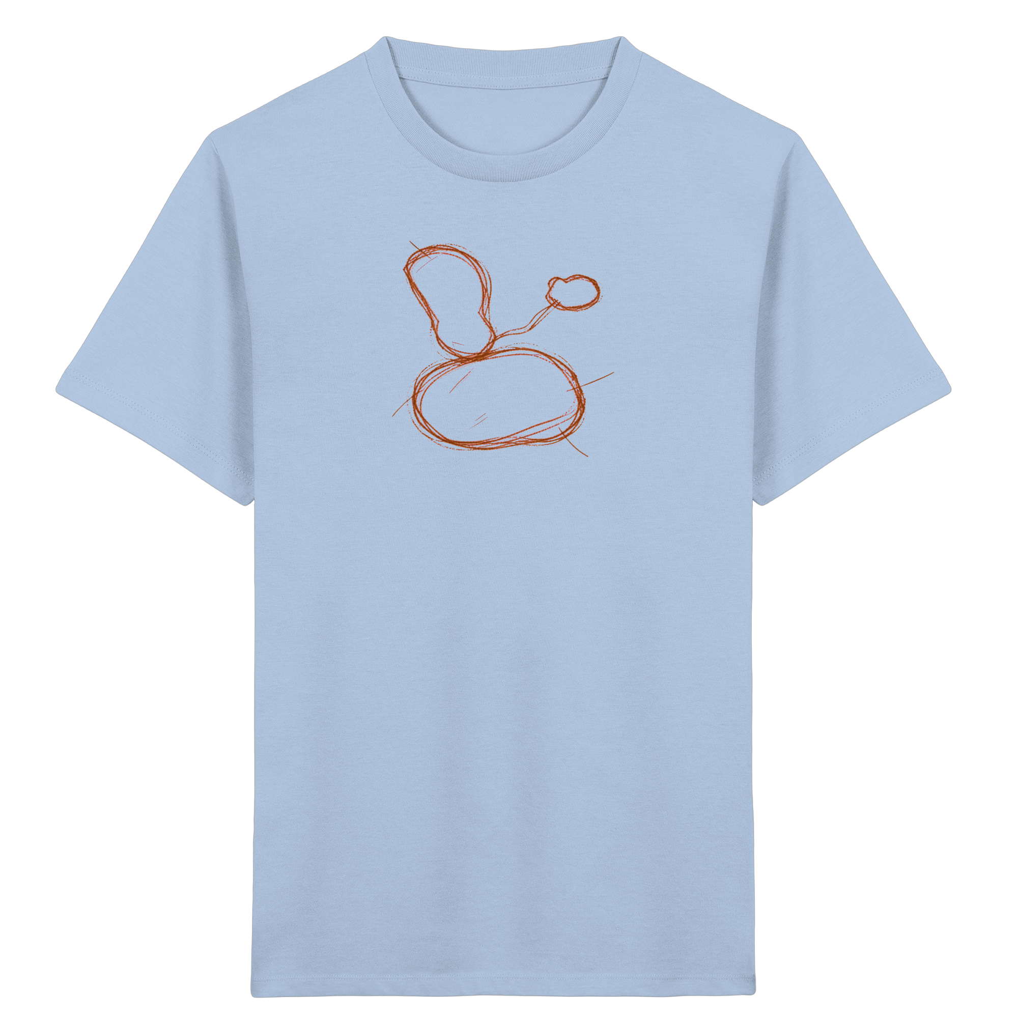 Kastanienbraune Formenfamilie – Kinder Bio-T-Shirt