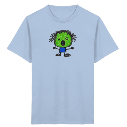 Kritzelkopf beim Staunen - Kinder Bio T-Shirt