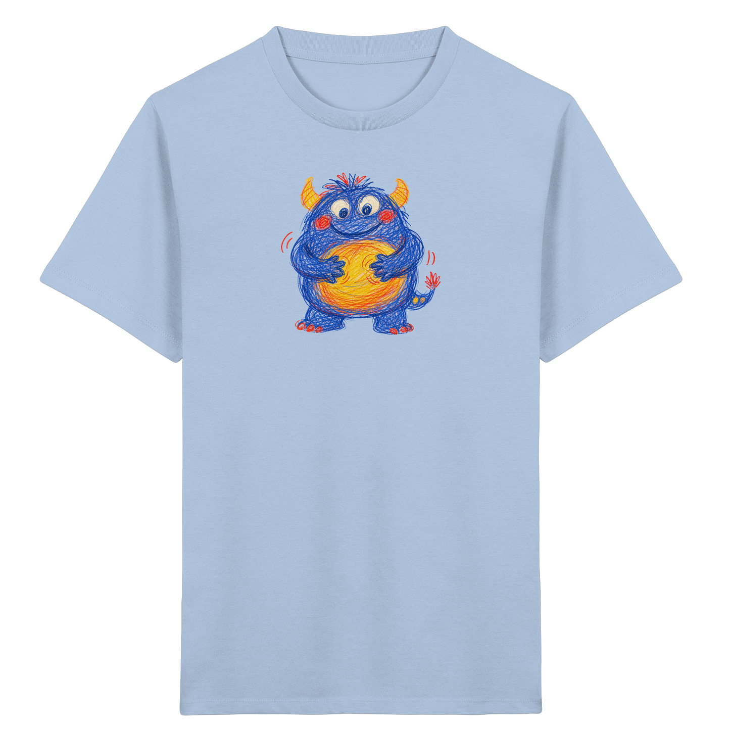 Bauchklopfer Monster Kinder Shirt - Kinder Bio T-Shirt