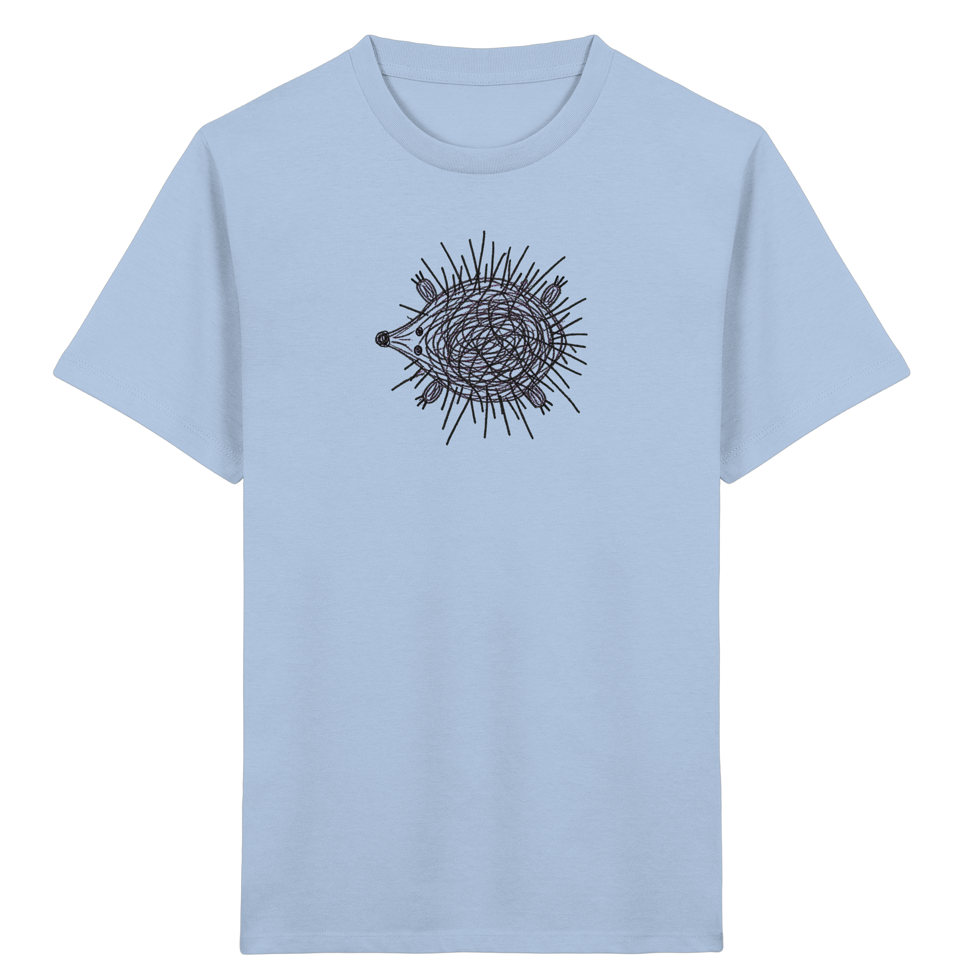 Kinder T-Shirt – Igel von oben gezeichnet