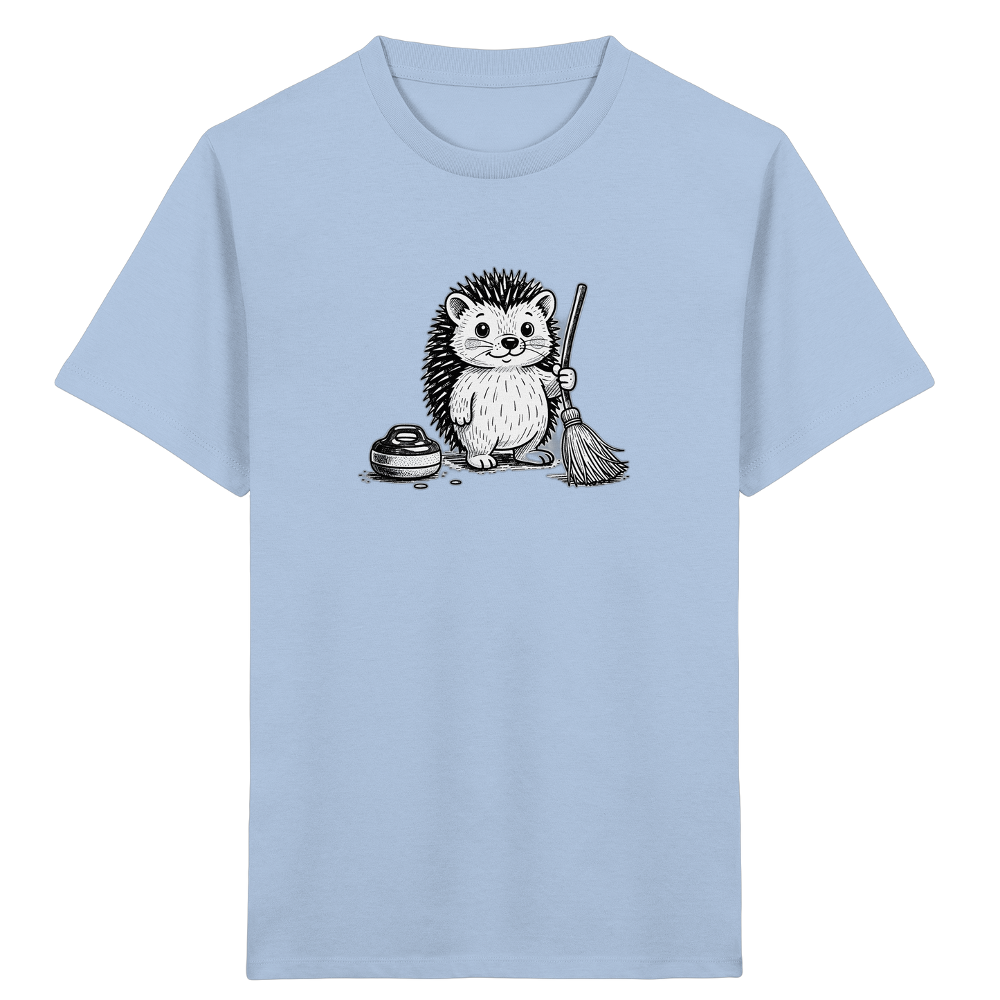 Igel beim Curling: Kinder T-Shirt - Kinder Bio T-Shirt