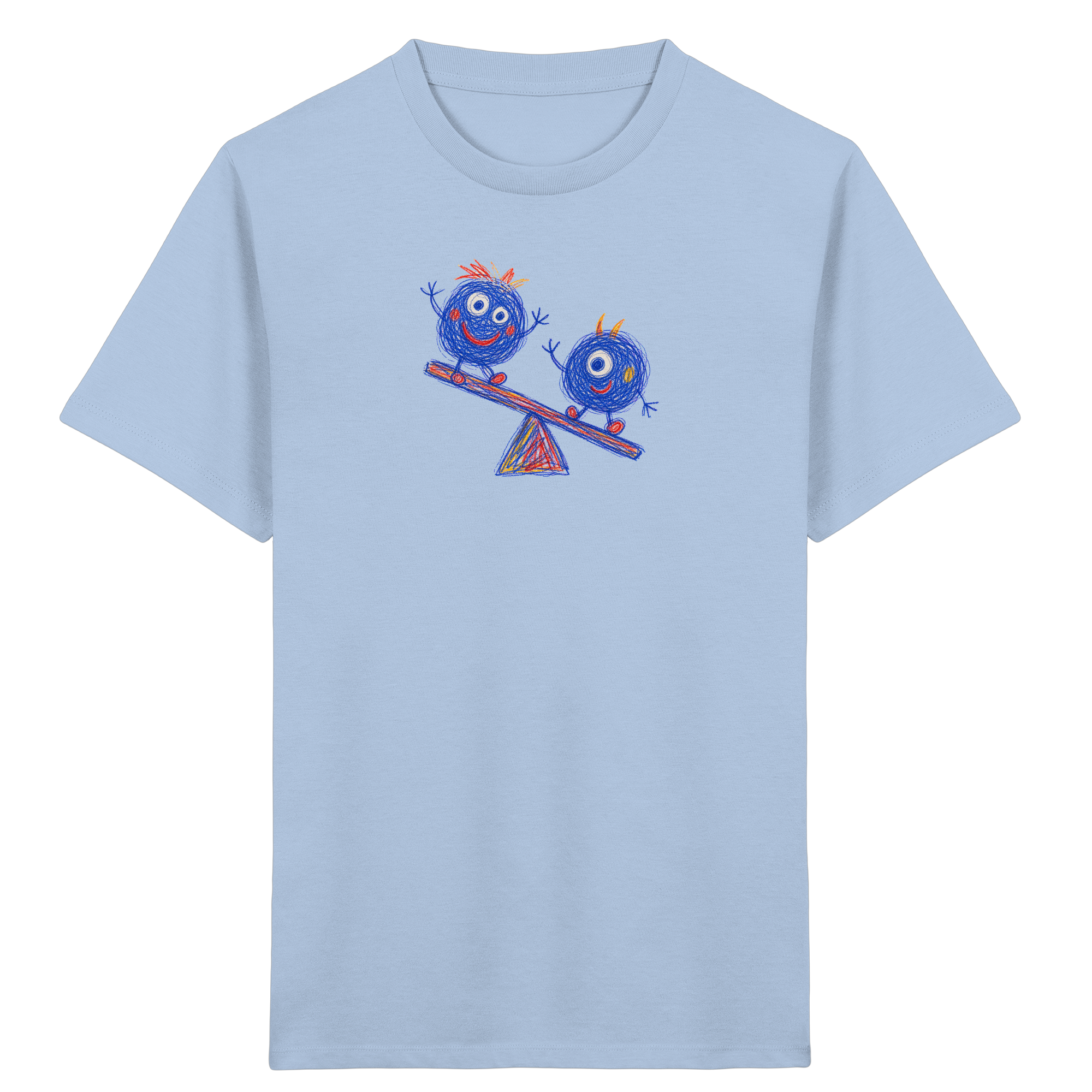 Wippenwuschel Kinder T-Shirt mit Wippen-Monstern