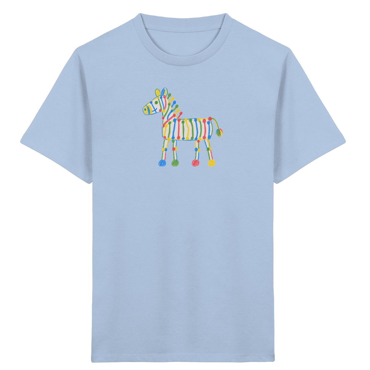 Farbpunkt Zebra für Kinder - Kinder Bio T-Shirt