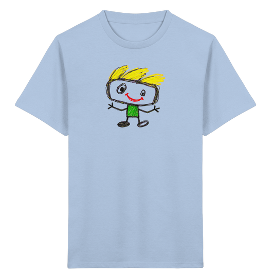 Kritzelkopf mit Windhaar - Kinder Bio T-Shirt