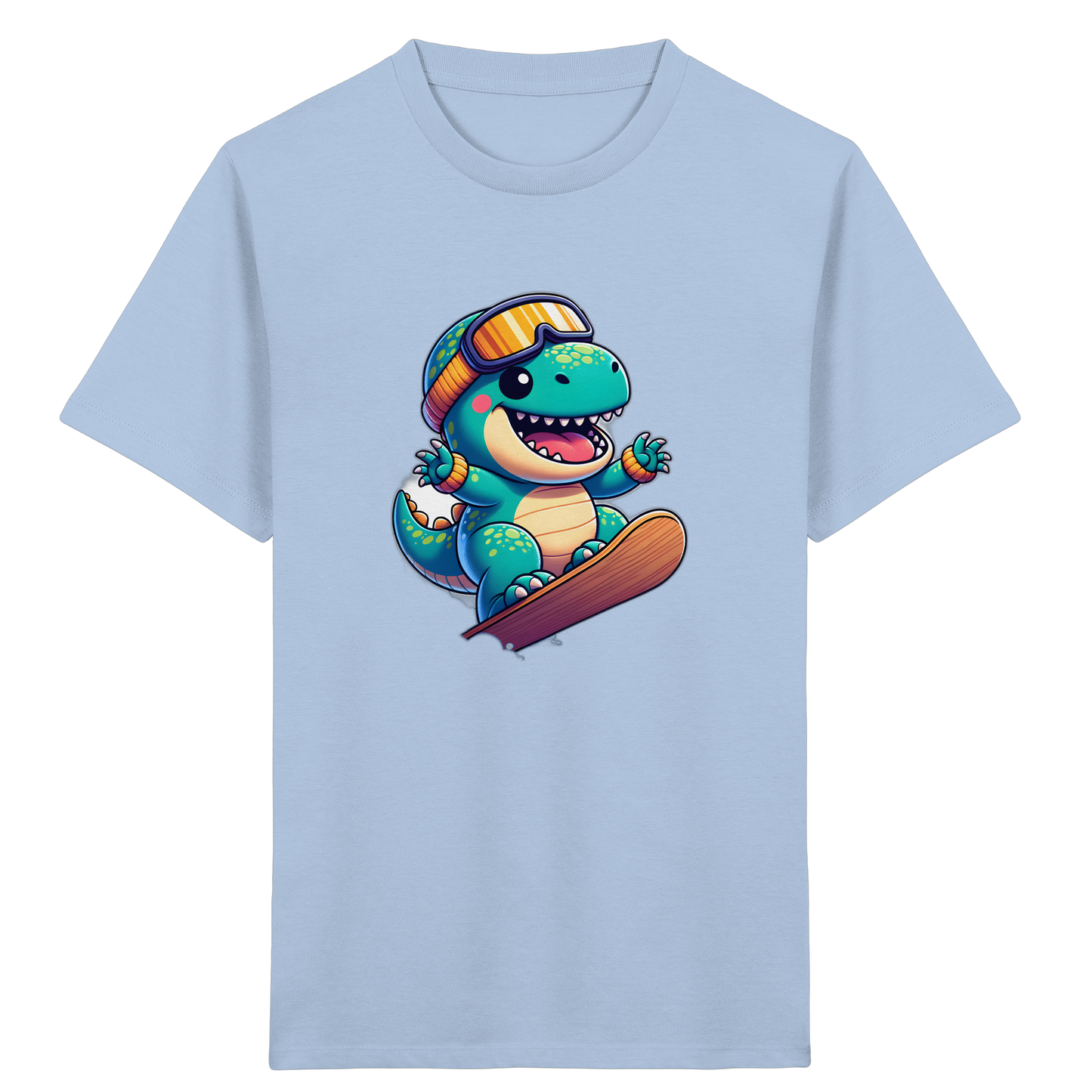 Dino Snowboard T-Shirt: Abenteuer pur!