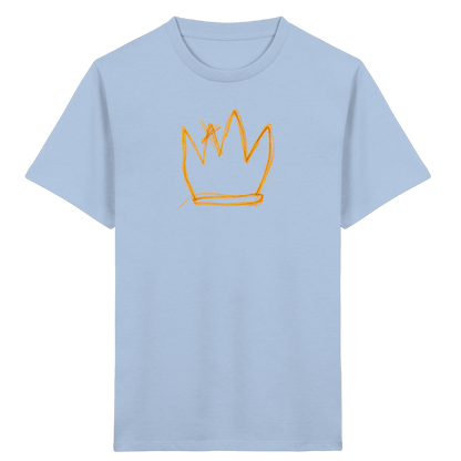 Senfgelbe Krakelkrone für Kinder - Kinder Bio T-Shirt