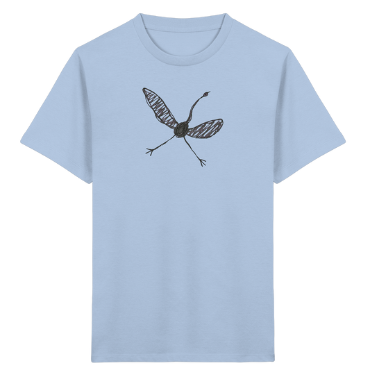 Kranich von oben - Kinder Bio T-Shirt