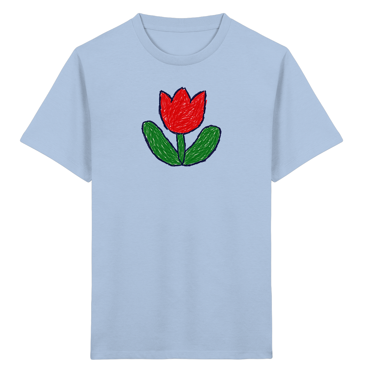 Kritzel Tulpe Kinder Shirt - Kinder Bio T-Shirt