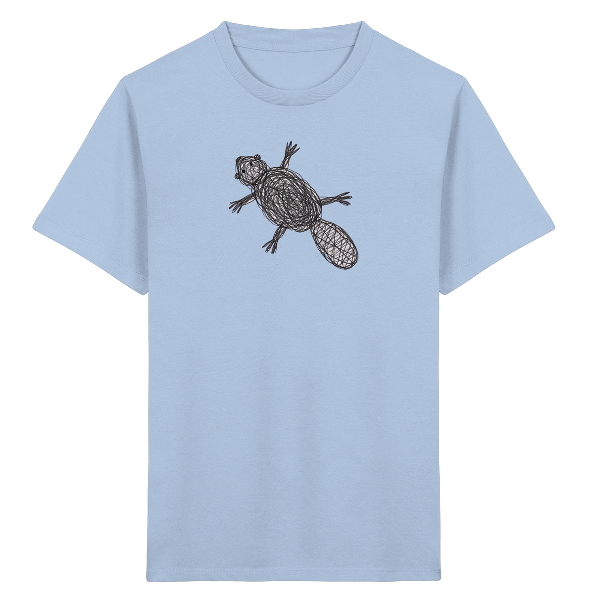 Biber von oben - Kinder Bio T-Shirt