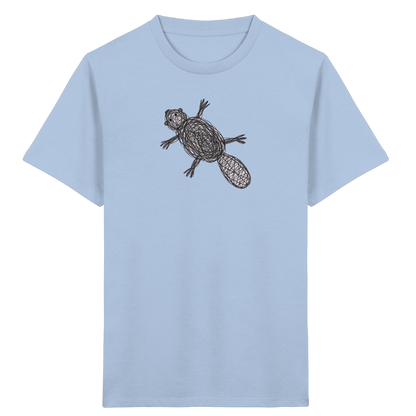 Biber von oben - Kinder Bio T-Shirt