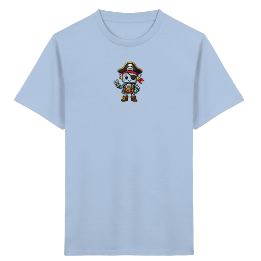 Roboter Pirat: Pixel-Art Kinder T-Shirt - Kinder T-Shirt