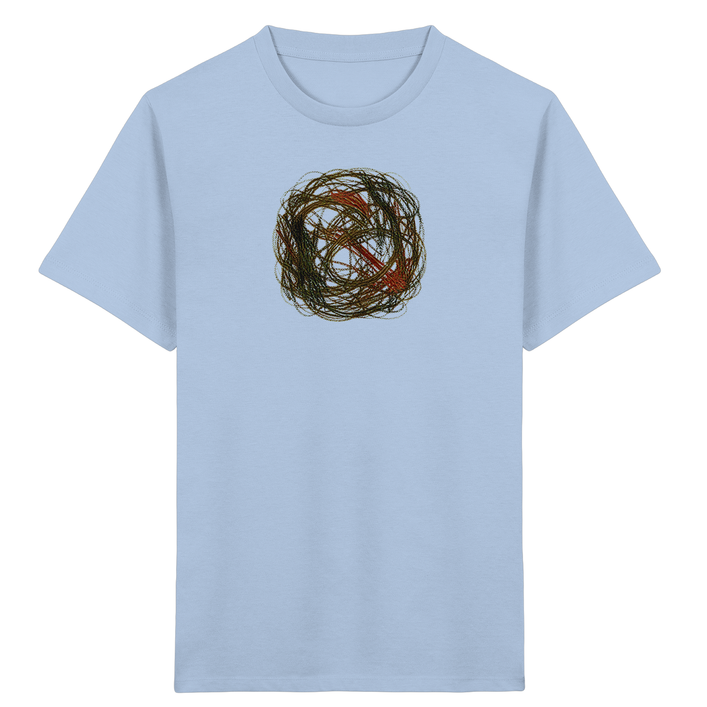 Wildes Kreide Knäuel Natur T-Shirt - Kinder Bio T-Shirt