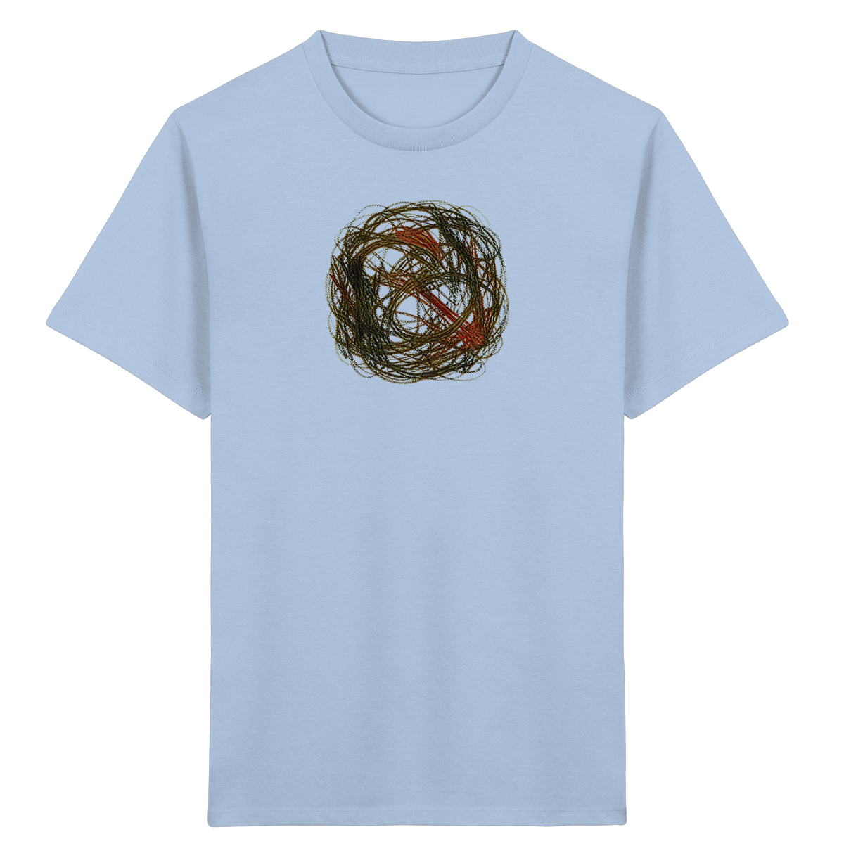 Wildes Kreide Knäuel Natur T-Shirt - Kinder Bio T-Shirt