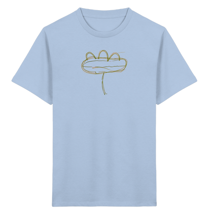 Moosgrüne Linieninsel Kinder T-Shirt - Kinder Bio T-Shirt