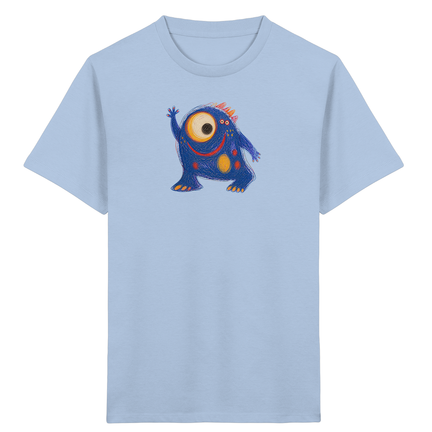 Kullerauge Kritzelmonster Kinder Shirt - Kinder Bio T-Shirt