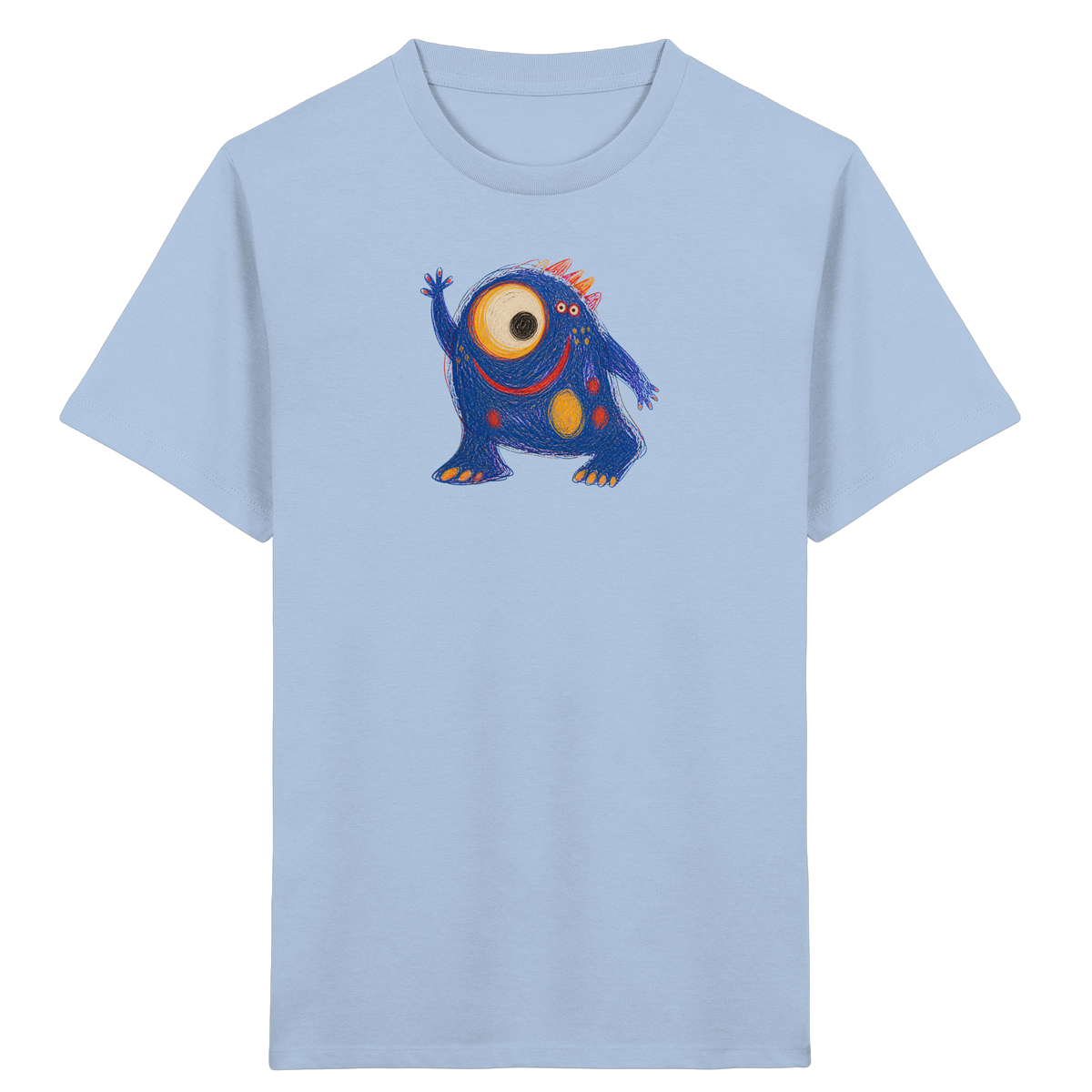 Kullerauge Kritzelmonster Kinder Shirt - Kinder Bio T-Shirt
