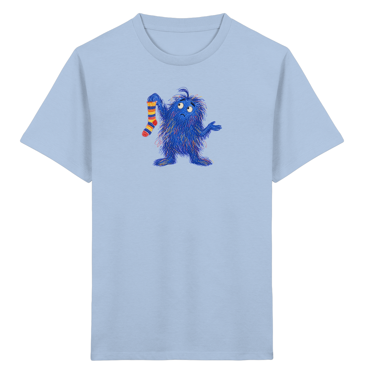 Sockensucher Monster Kinder T-Shirt - Kinder Bio T-Shirt