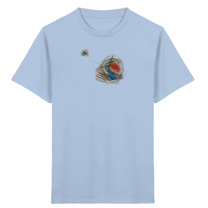 Abstraktes T-Shirt mit kunterbunten Knäueln - Kinder Bio T-Shirt