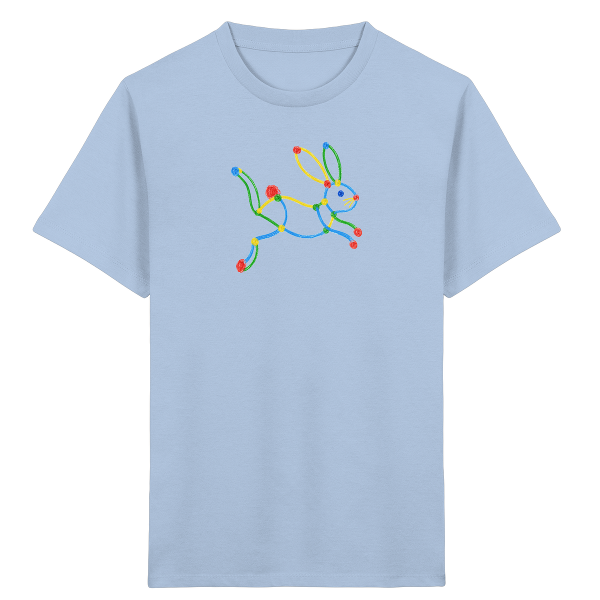 Farbpunkt Hase Kinder Shirt - Kinder Bio T-Shirt