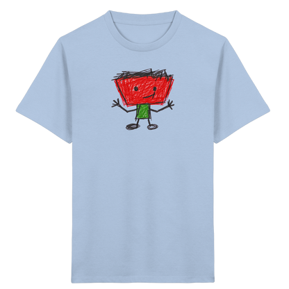 Kritzelkopf mit Zackenhaar - Kinder Bio T-Shirt