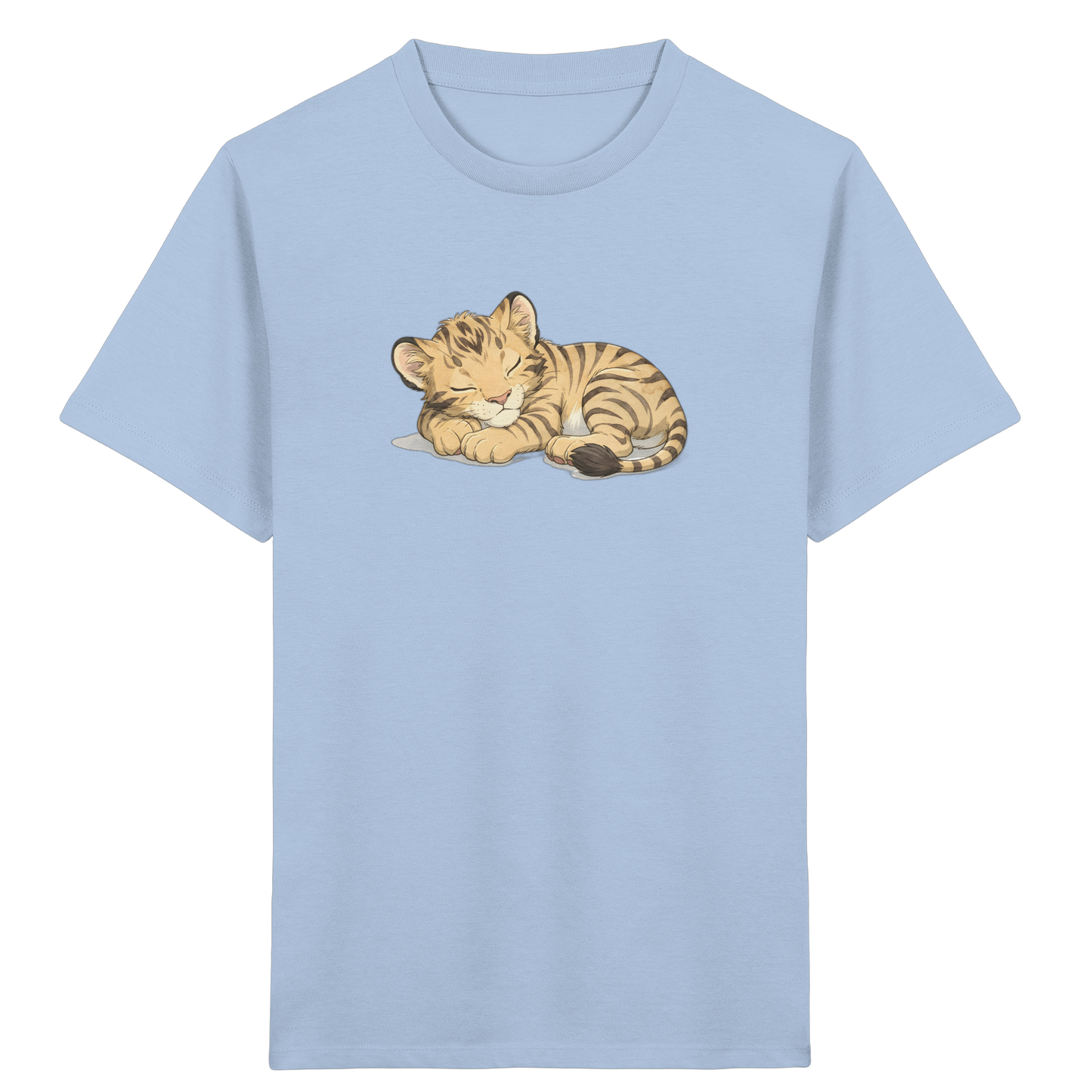 Schlafendes Tigerjunges: Kuscheliges Aquarell T-Shirt