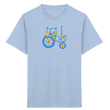 Bunter Kinder Traktor - Kinder Bio T-Shirt