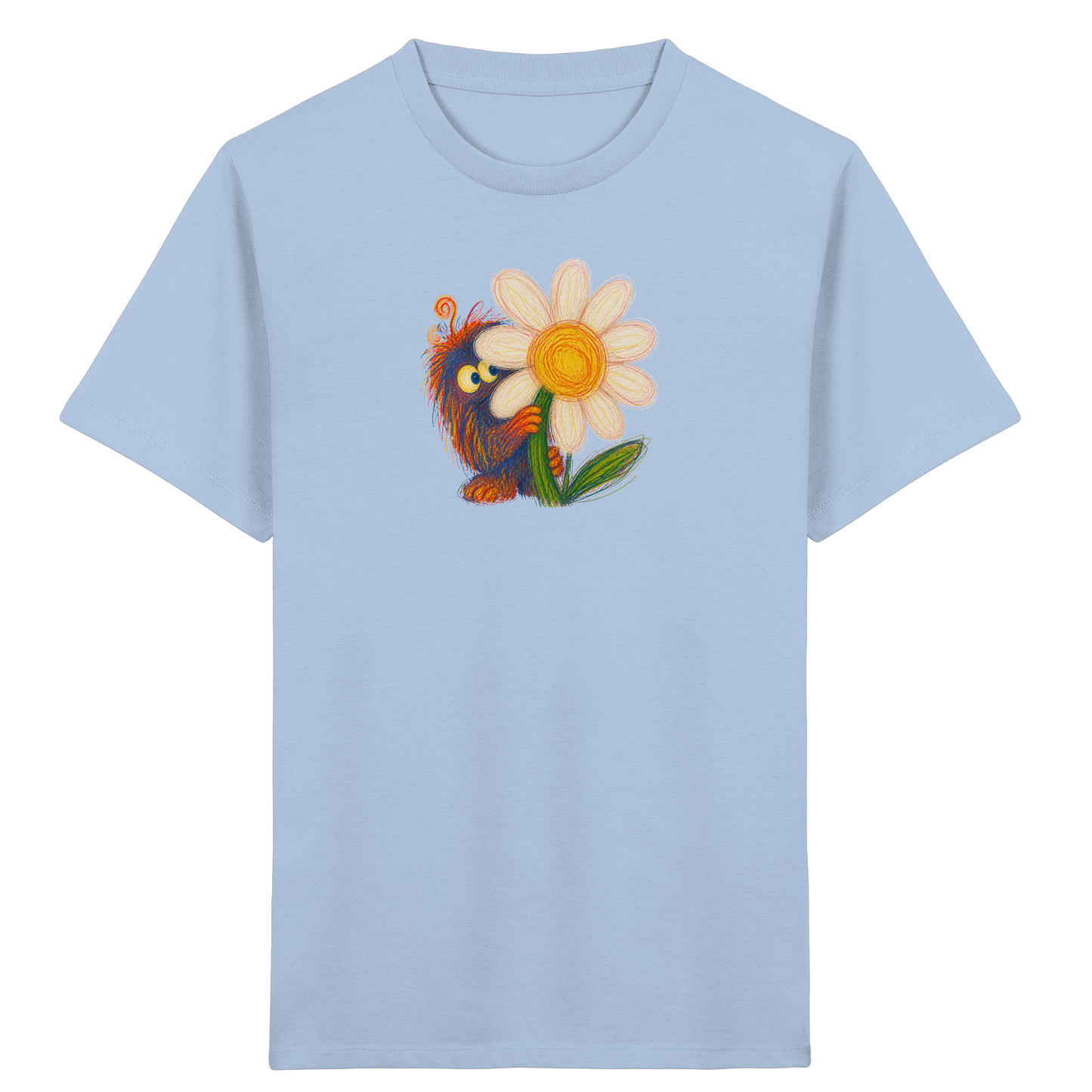 Gänseblümchen Monster Kinder T-Shirt - Kinder Bio T-Shirt