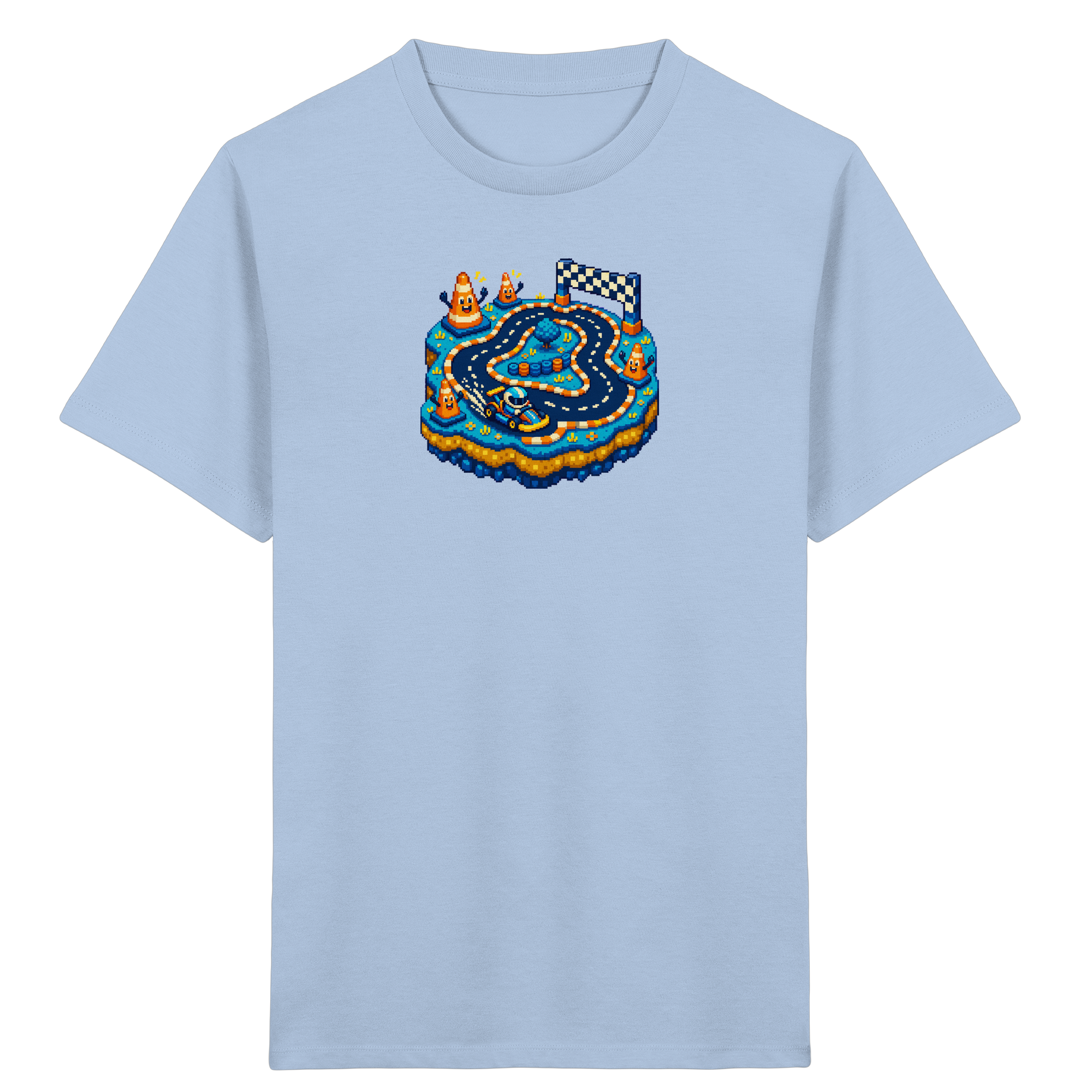 Pixel-Go-Kart T-Shirt für Kinder