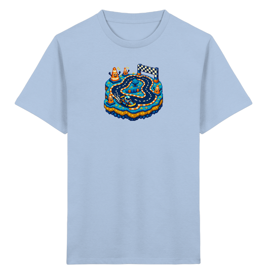 Cooles Pixel Go-Kart Rennshirt - Kinder Bio T-Shirt