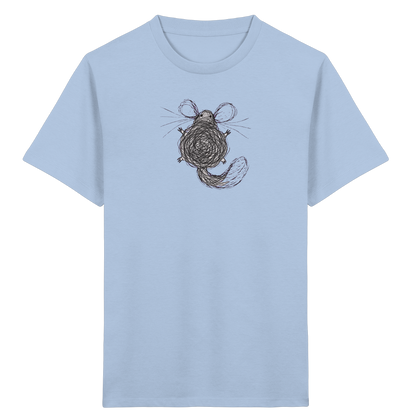 Chinchilla von oben gezeichnet - Kinder Bio T-Shirt