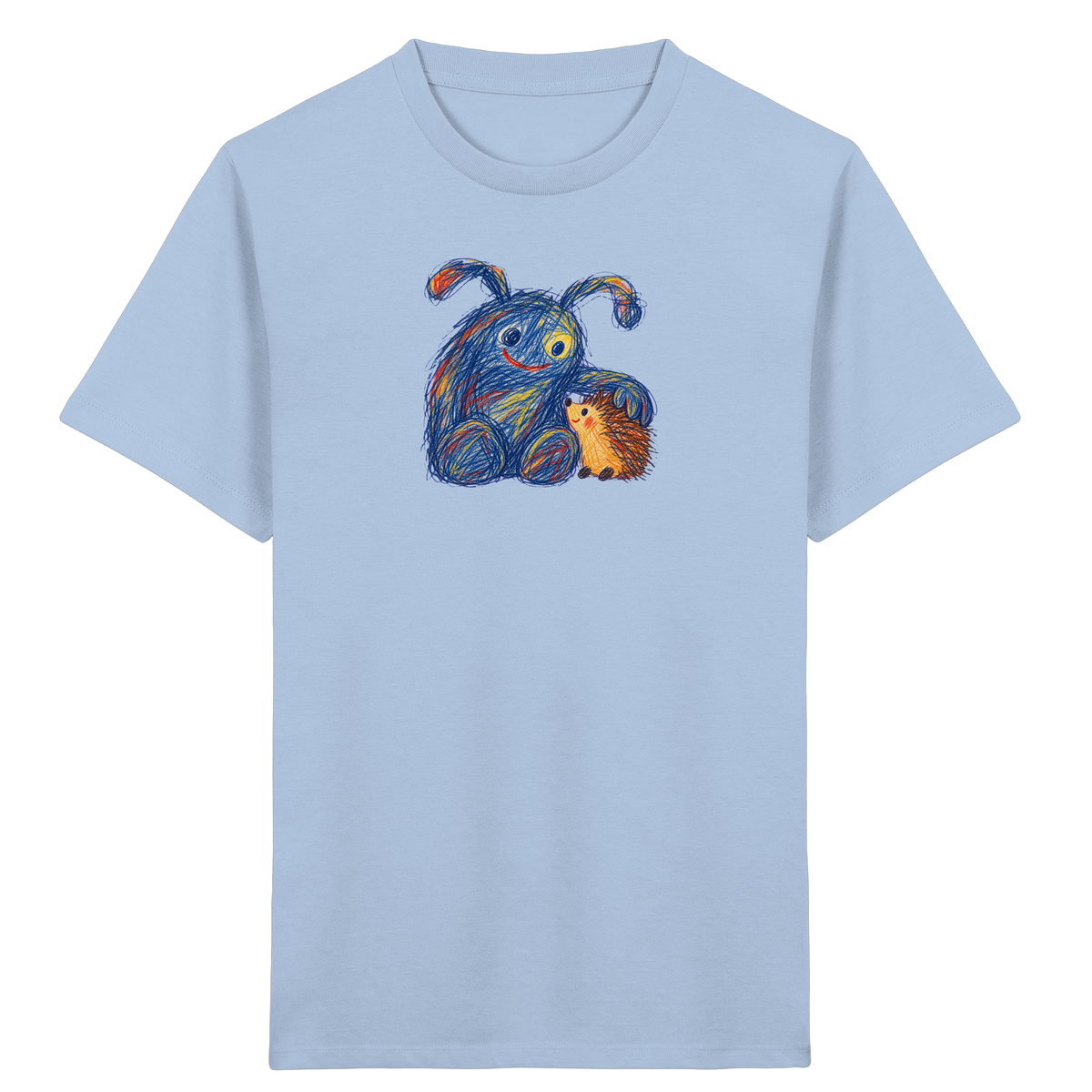 Igelkumpel Monster Freundschaft - Kinder Bio T-Shirt