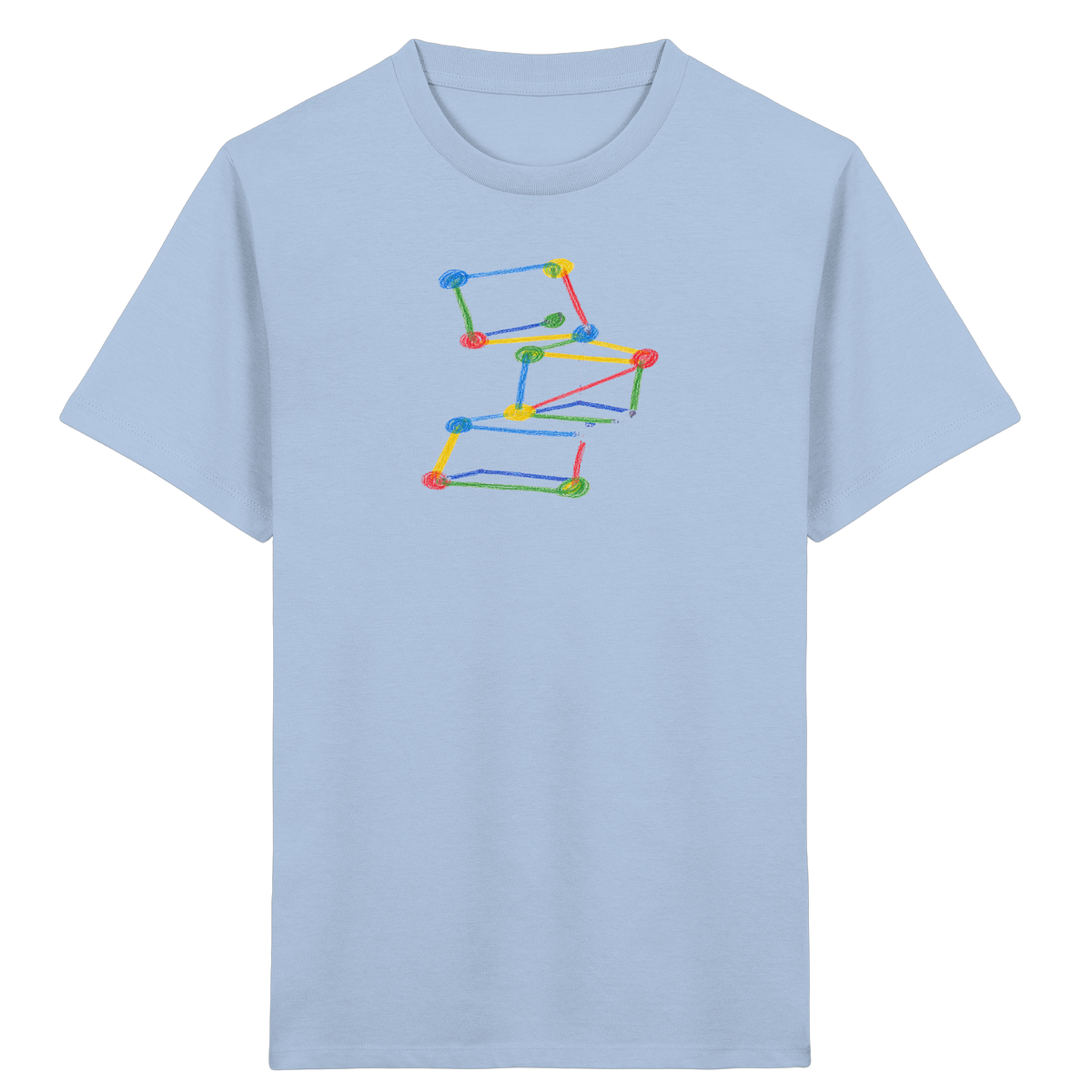 Bunte Bauklötze Farbpunkt - Kinder Bio T-Shirt