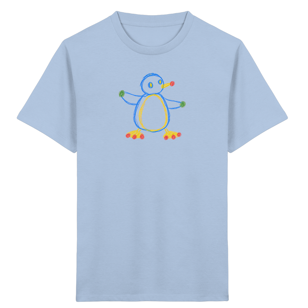 Farbpunkt Pinguin Kinder Shirt - Kinder Bio T-Shirt
