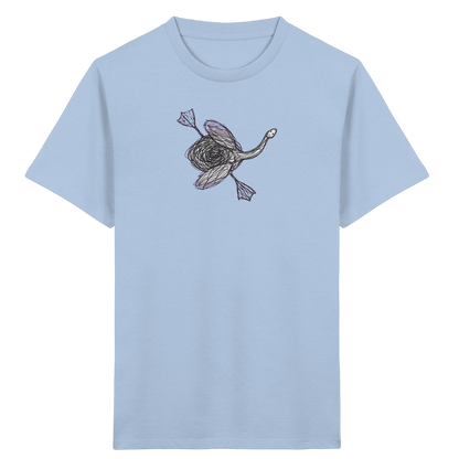 Schwan von oben Kritzelmotiv - Kinder Bio T-Shirt