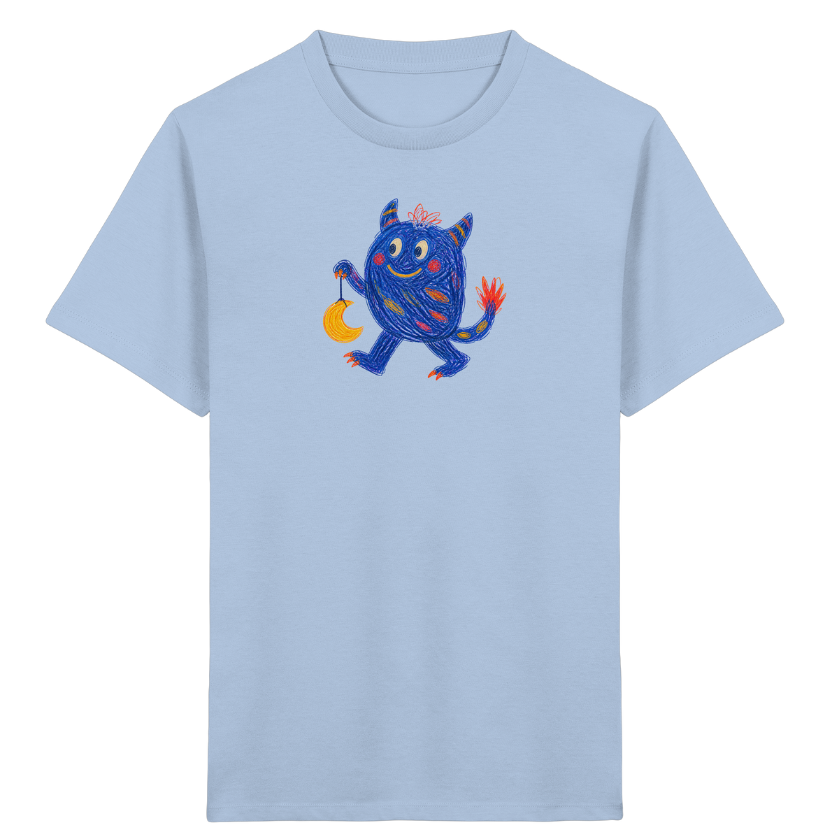 Mondlaterne Monster Kinder T-Shirt - Kinder Bio T-Shirt