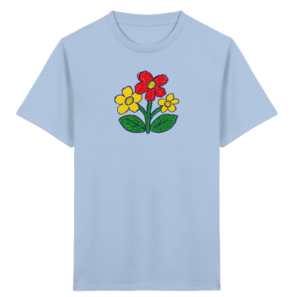 Kritzel-Dreiblüte Kinder T-Shirt - Kinder Bio T-Shirt