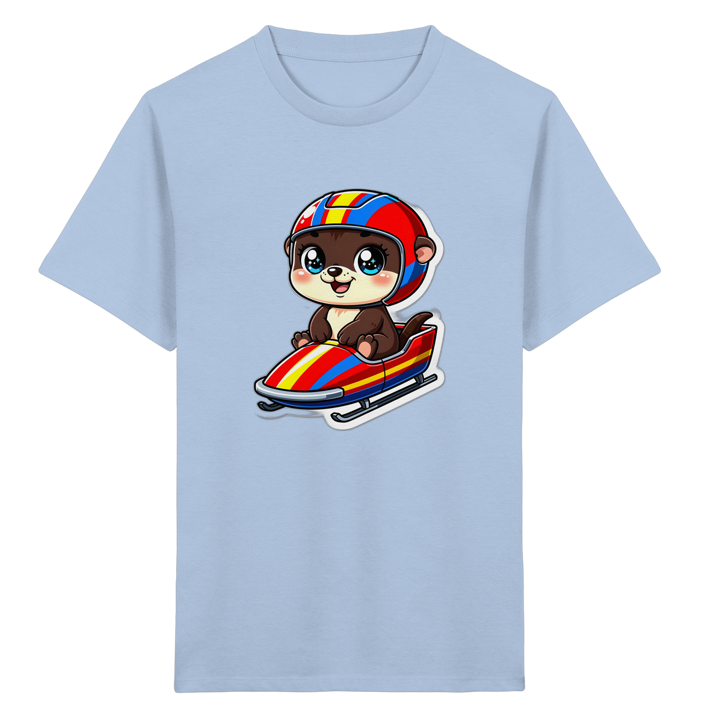 Otter im Bob: Cooles Kinder T-Shirt