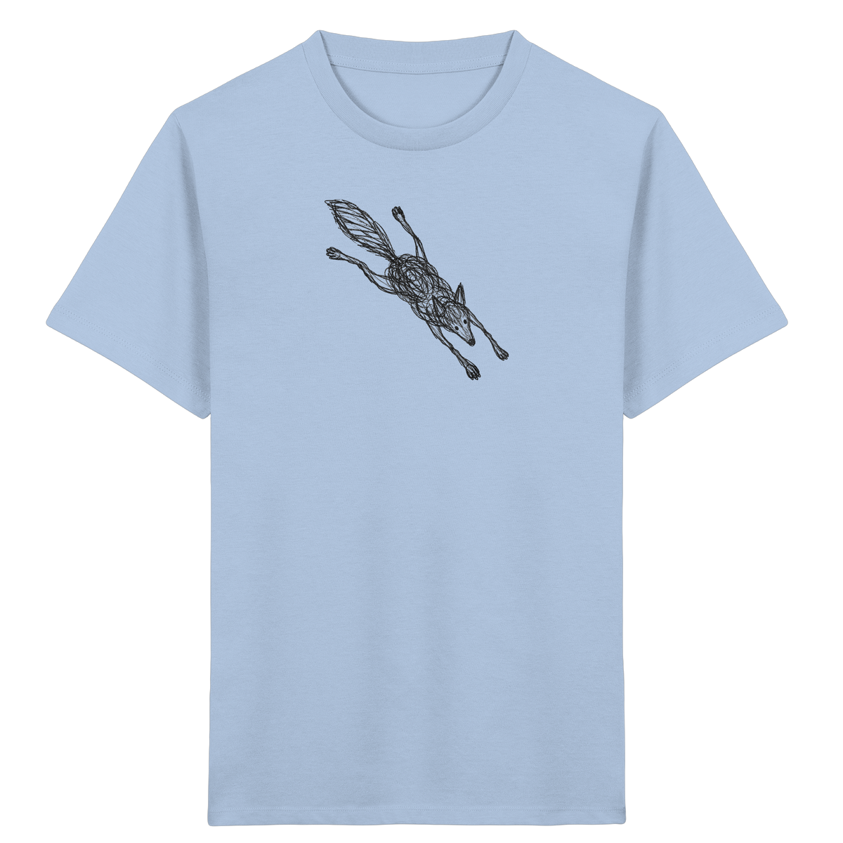 Wolf von oben - Kinder Bio T-Shirt