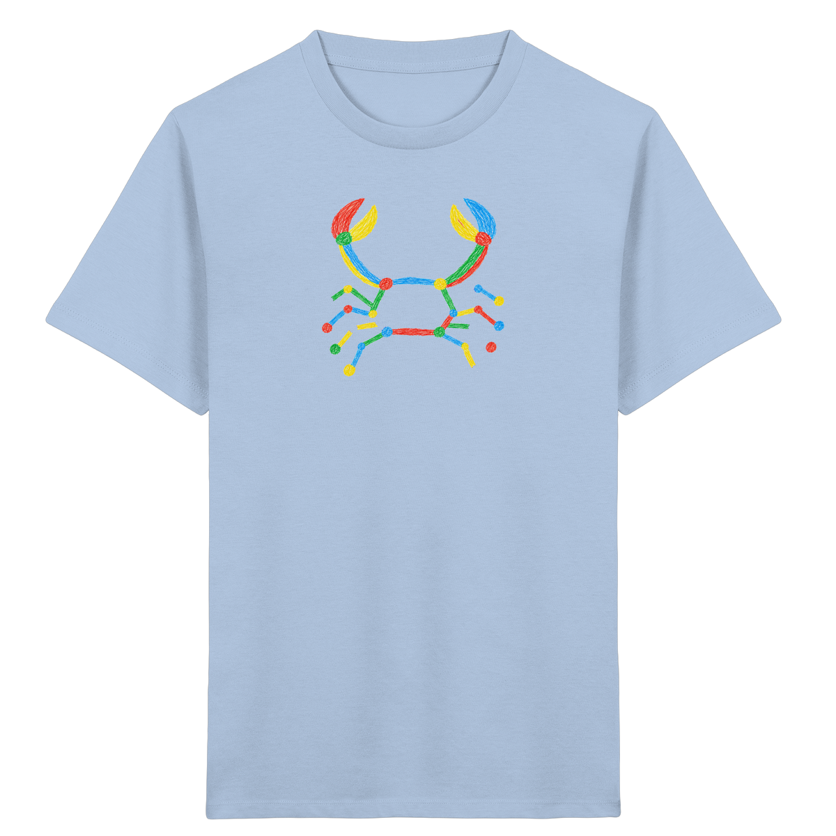 Bunte Farbpunkt Krabbe - Kinder Bio T-Shirt