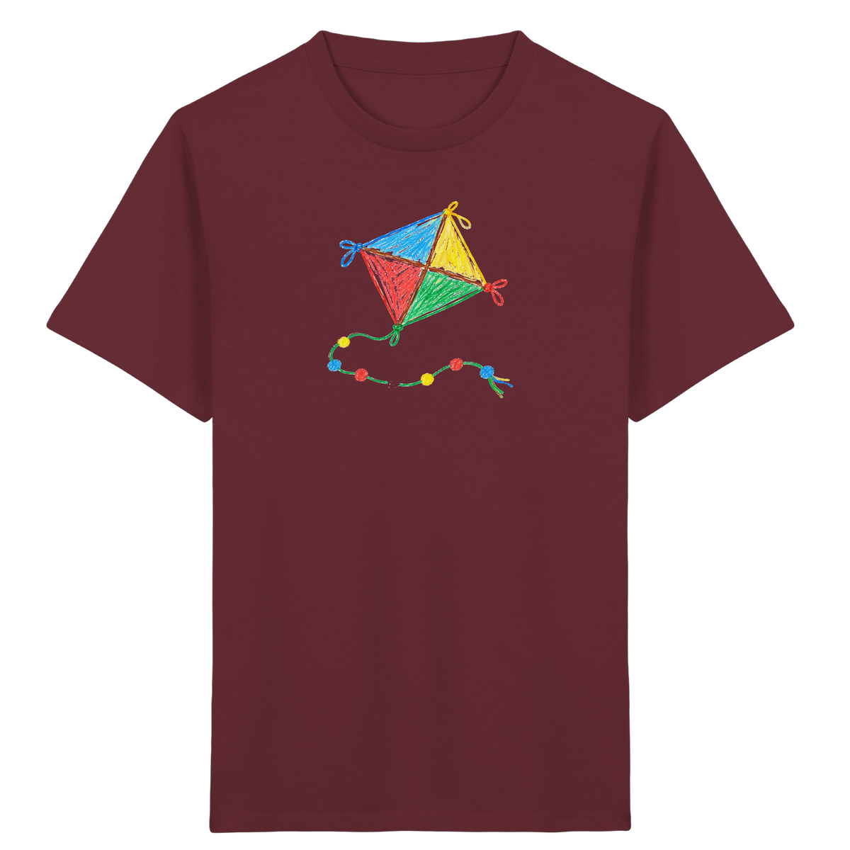 Bunter Drachen mit Knoten - Kinder Bio T-Shirt