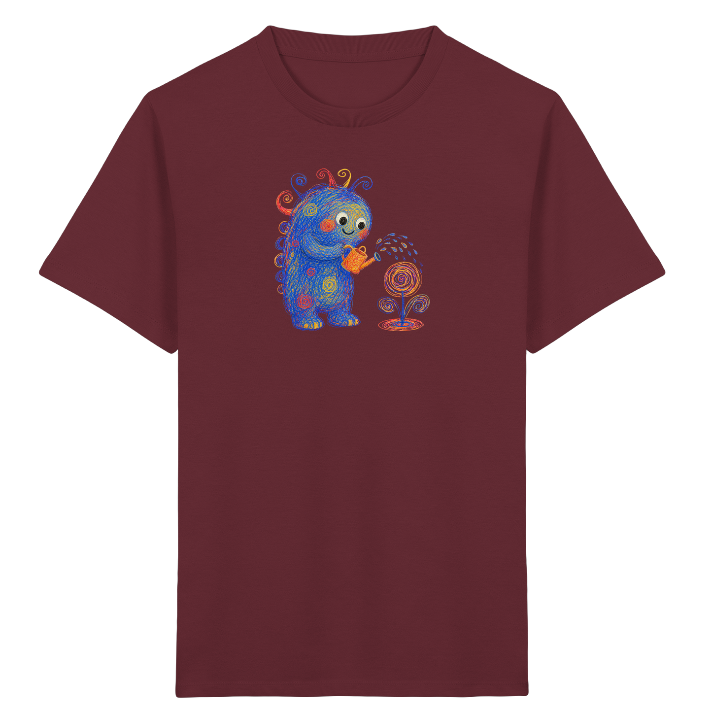 Kringelblume Monster Kinder T-Shirt - Kinder Bio T-Shirt Vorderseite